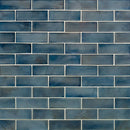 MSI Blue Shimmer Glass Subway Mosaic Tile 11.75"x11.75"