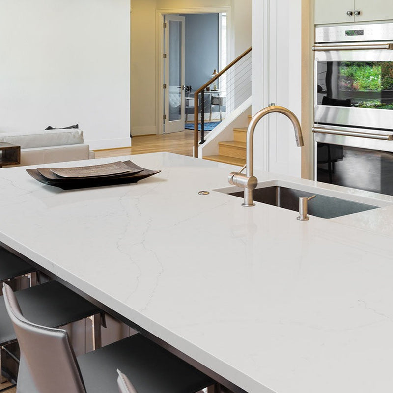 MSI Calacatta Alto™ Premium Quartz Prefabricated Countertop - Island