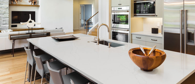 MSI Calacatta Alto™ Premium Quartz Prefabricated Countertop - Island