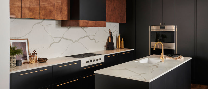 MSI Calacatta Classique® Premium Quartz Prefabricated Countertop - Island