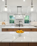 MSI Calacatta Laza® Premium Quartz Prefabricated Countertop - Island