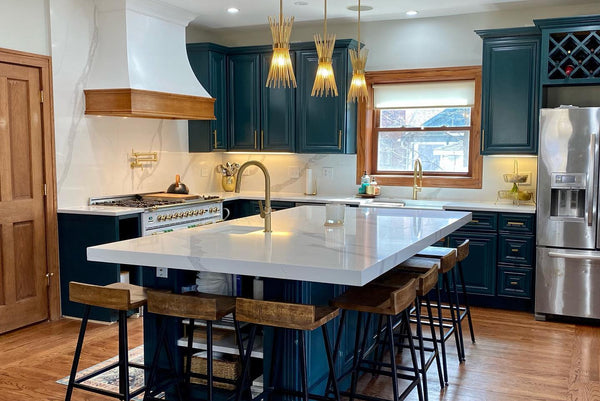 MSI Calacatta Leon® Premium Quartz Prefabricated Countertop - Island, photo 2 of 8