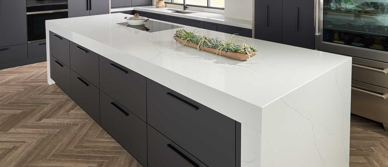 MSI Calacatta Trevi® Premium Quartz Prefabricated Countertop - Island