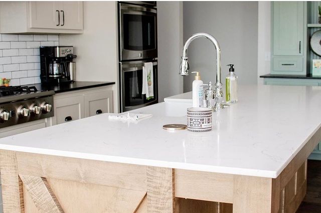 MSI Carrara Marmi™ Premium Quartz Prefabricated Countertop - Island