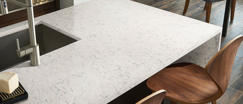 MSI Carrara Mist® Premium Quartz Prefabricated Countertop - Island