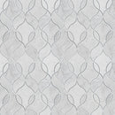 MSI Carrara White Elipsis Polished Marble Mosaic Tile 8.66"x11.63"