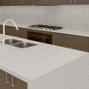 MSI Cashmere Taj™ Premium Quartz Prefabricated Countertop - Island