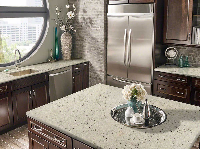 MSI Colonial White Granite Prefabricated Countertop - Island