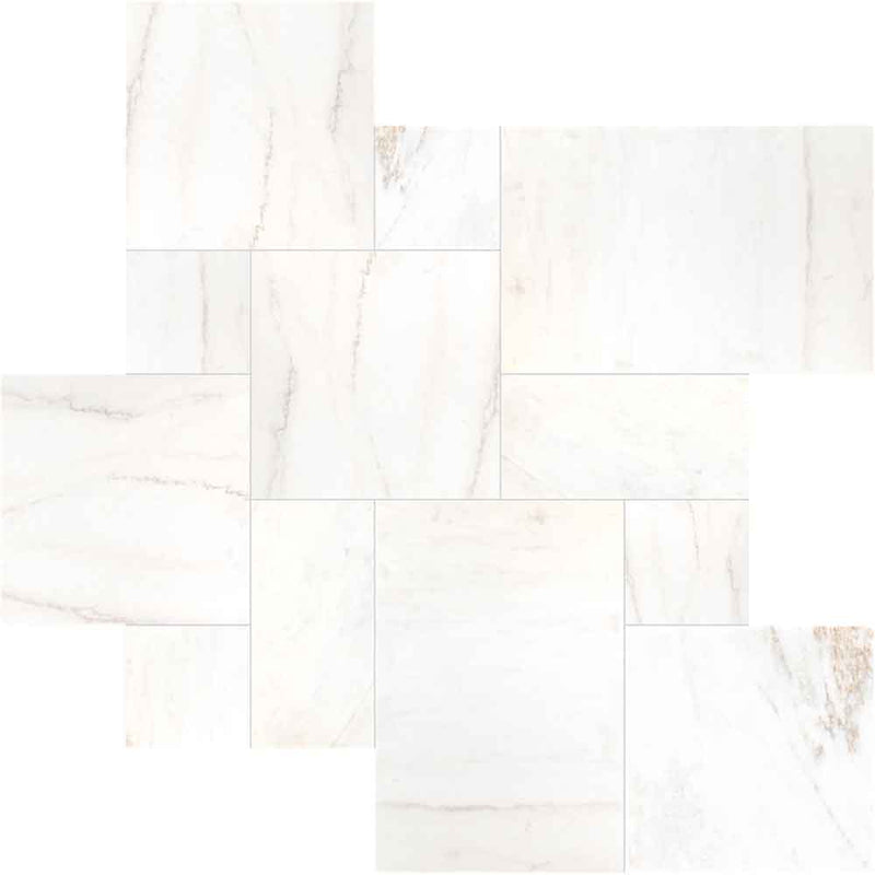 MSI Cosmic White Sandblast Marble Pavers