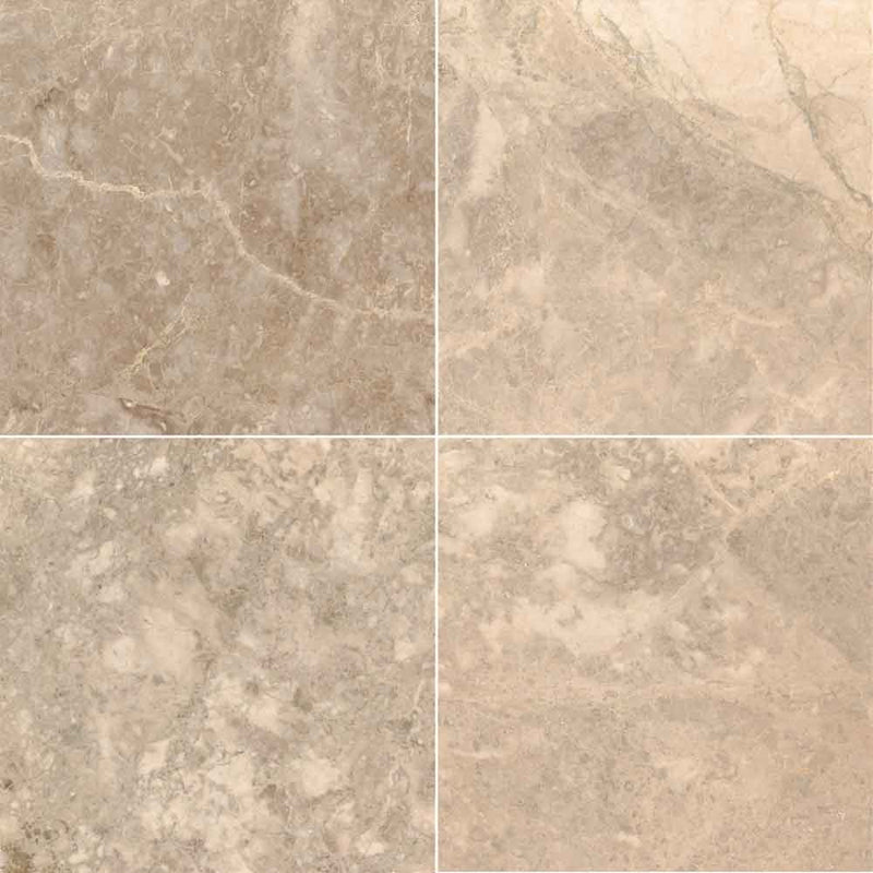 MSI Crema Cappuccino Marble Wall and Floor Tile 12"x12"