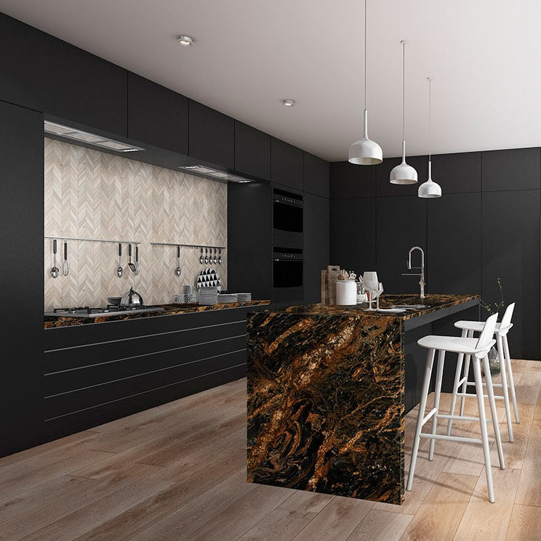 MSI Desert Dream Granite Prefabricated Countertop - Island