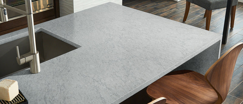 MSI Galant Gray® Premium Quartz Prefabricated Countertop - Island