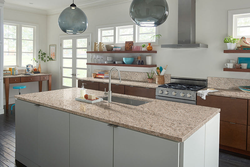 MSI Giallo Ornamental Granite Prefabricated Countertop - Island