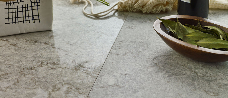 MSI Gray Lagoon® Concrete Finish Premium Quartz Prefabricated Countertop - Island