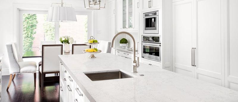 MSI Lido Blanco™ Premium Quartz Prefabricated Countertop - Island