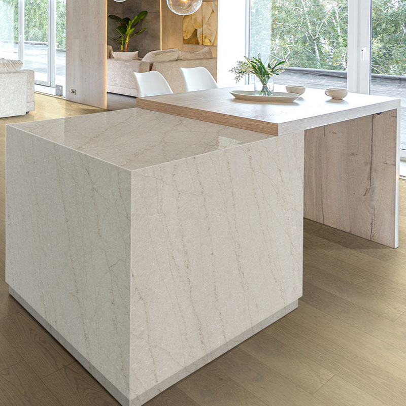 MSI Lumataj® Premium Quartz Prefabricated Countertop - Island