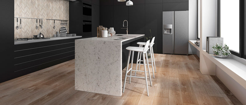 MSI Mara Blanca® Premium Quartz Prefabricated Countertop - Island