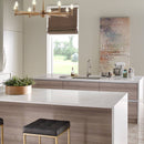 MSI Marbella White™ Premium Quartz Prefabricated Countertop - Island