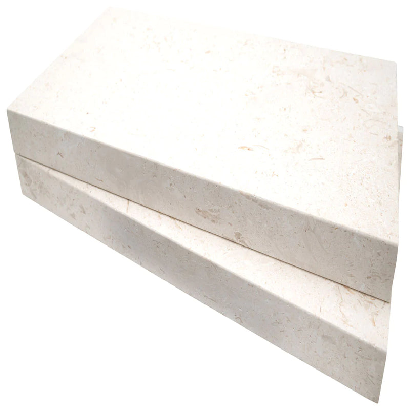 MSI Mayra White Limestone Eased Edge Pool Coping