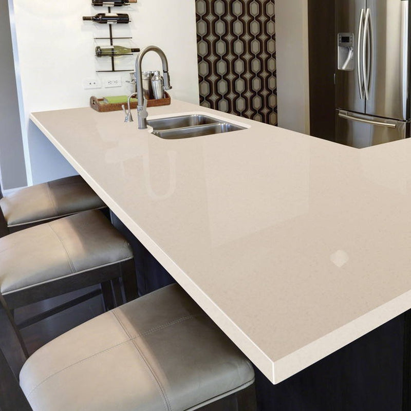 MSI Pebble Rock® Premium Quartz Prefabricated Countertop - Island