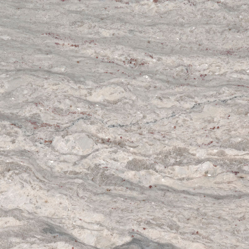 MSI New River White Granite Prefabricated Countertop - Island