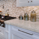 MSI Portico Cream® Premium Quartz Prefabricated Countertop - Island