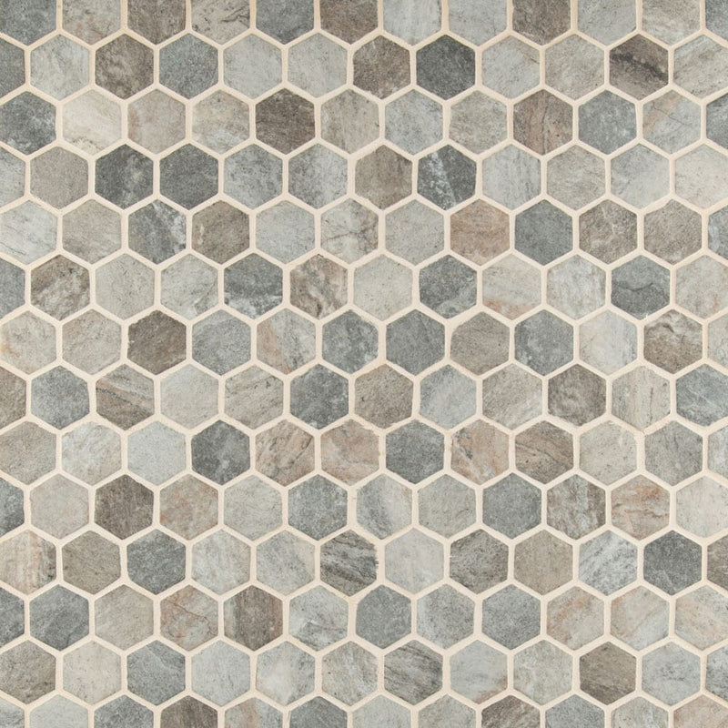 MSI Stonella Hexagon Glass Mosaic Tile 11.02"x12.75"