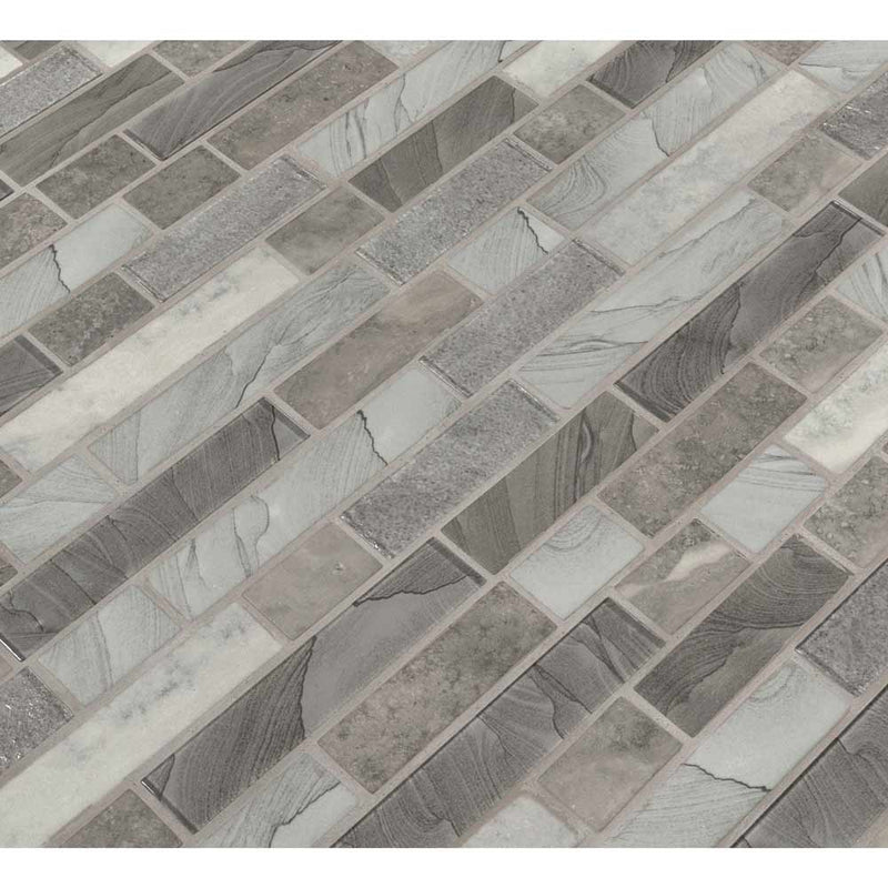 MSI Tarvos Interlocking Glass Mosaic Tile 11.81"x11.81"