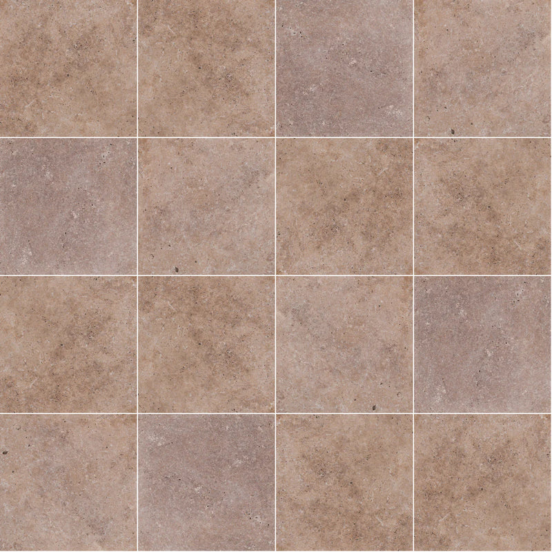 MSI Tuscany Walnut Tumbled Travertine Paver - 24"x24"