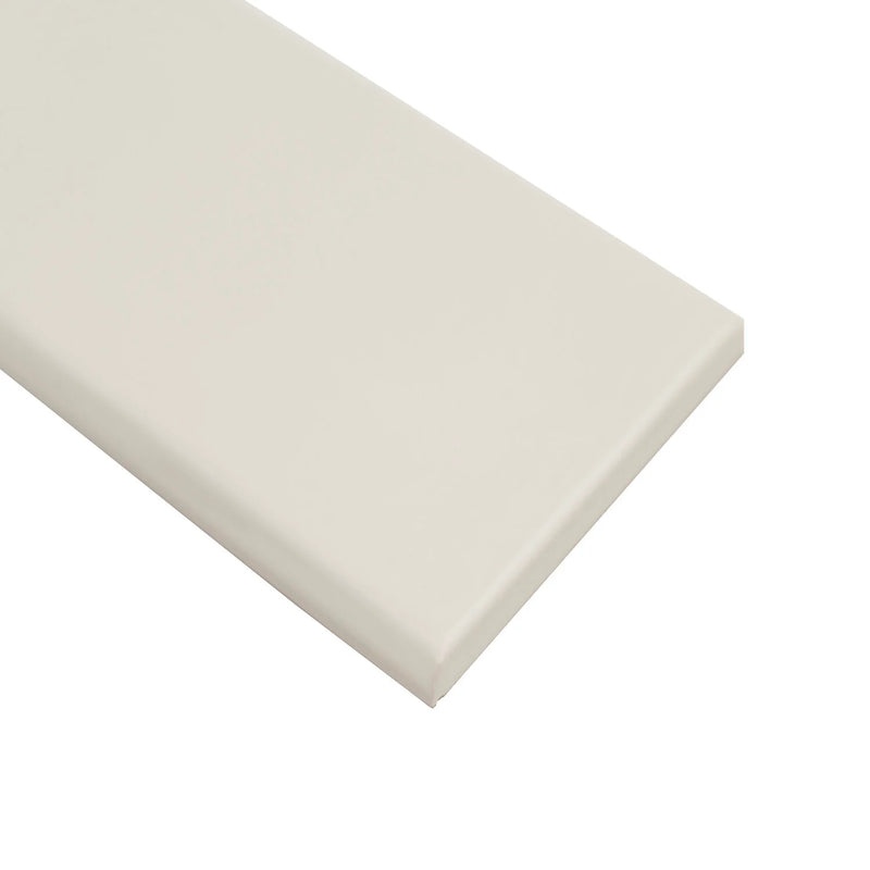 MSI Urbano Crema Glossy Ceramic Bullnose Tile 4"x12"