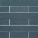 MSI Urbano Navy 3D Mix Glossy Ceramic Subway Tile 4"x12"