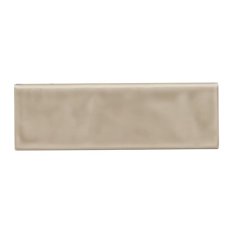 MSI Urbano Warm Concrete Glossy Ceramic Bullnose Tile 4"x12"