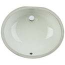 MSI Vanity bisque oval porcelain sink SIN POR UNDOVLBISQ 1714 top view