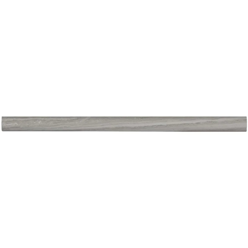 MSI White oak pencil molding 0.75x12 honed marble wall tile SMOT PENCIL WHTOAK top view.