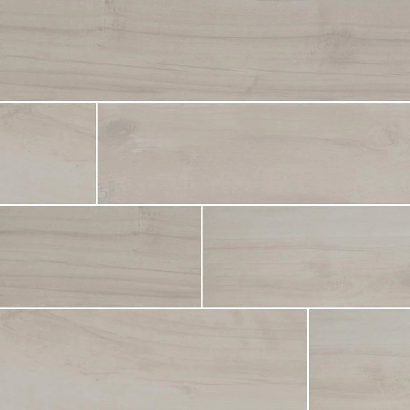 MSI Bianco Porcelain Wall and Floor Wood Look Tile 6"x36" - Palmetto Collection