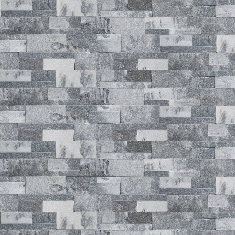 MSI XL Rockmount Alaska Gray Splitface Ledger Panel Marble Wall Tile 9"x24"