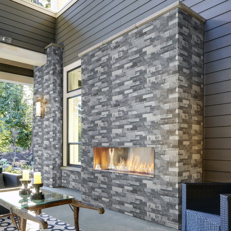 MSI XL Rockmount Alaska Gray Splitface Ledger Panel Marble Wall Tile 9"x24"