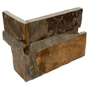 MSI XL Rockmount California Gold Splitface Slate Ledger Panel Corner 9"x18"