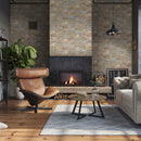 MSI XL Rockmount Golden Honey Splitface Ledger Panel Quartzite Wall Tile 9"x24"