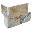 MSI XL Rockmount Golden Honey Splitface Quartzite Ledger Panel Corner 9"x18"