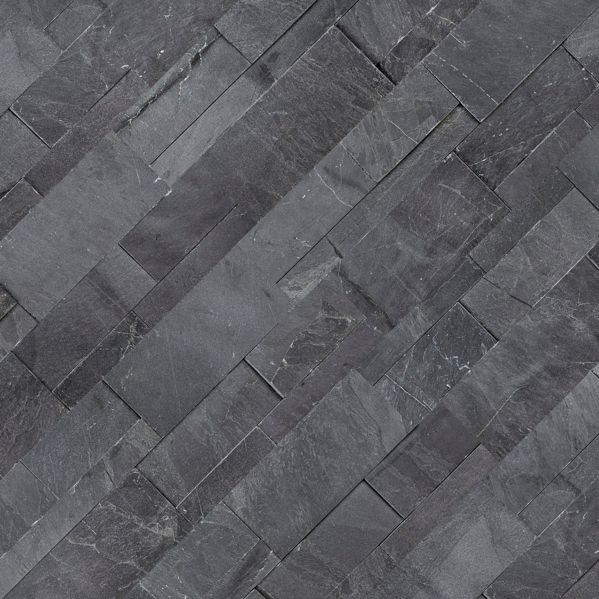 MSI XL Rockmount Premium Black Splitface Ledger Panel Slate Wall Tile 9"x24", photo 3 of 6