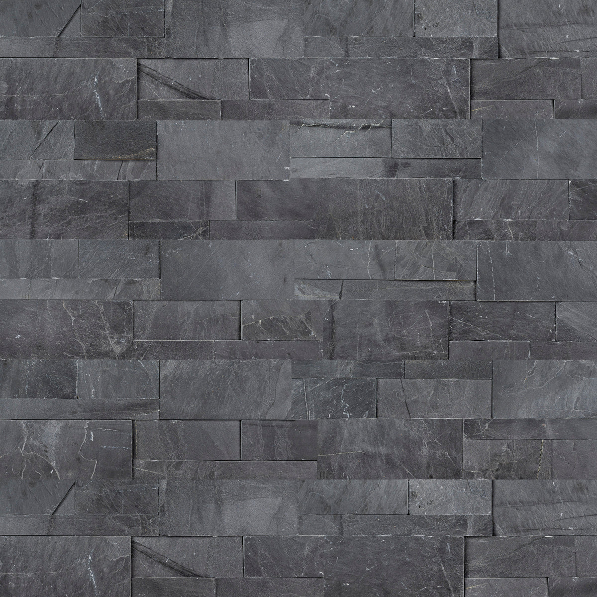 MSI XL Rockmount Premium Black Splitface Ledger Panel Slate Wall Tile 9"x24", photo 5 of 6