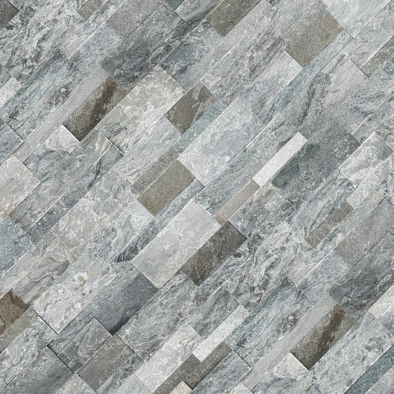 MSI XL Rockmount Sierra Blue Splitface Ledger Panel Quartzite Wall Tile 9"x24"