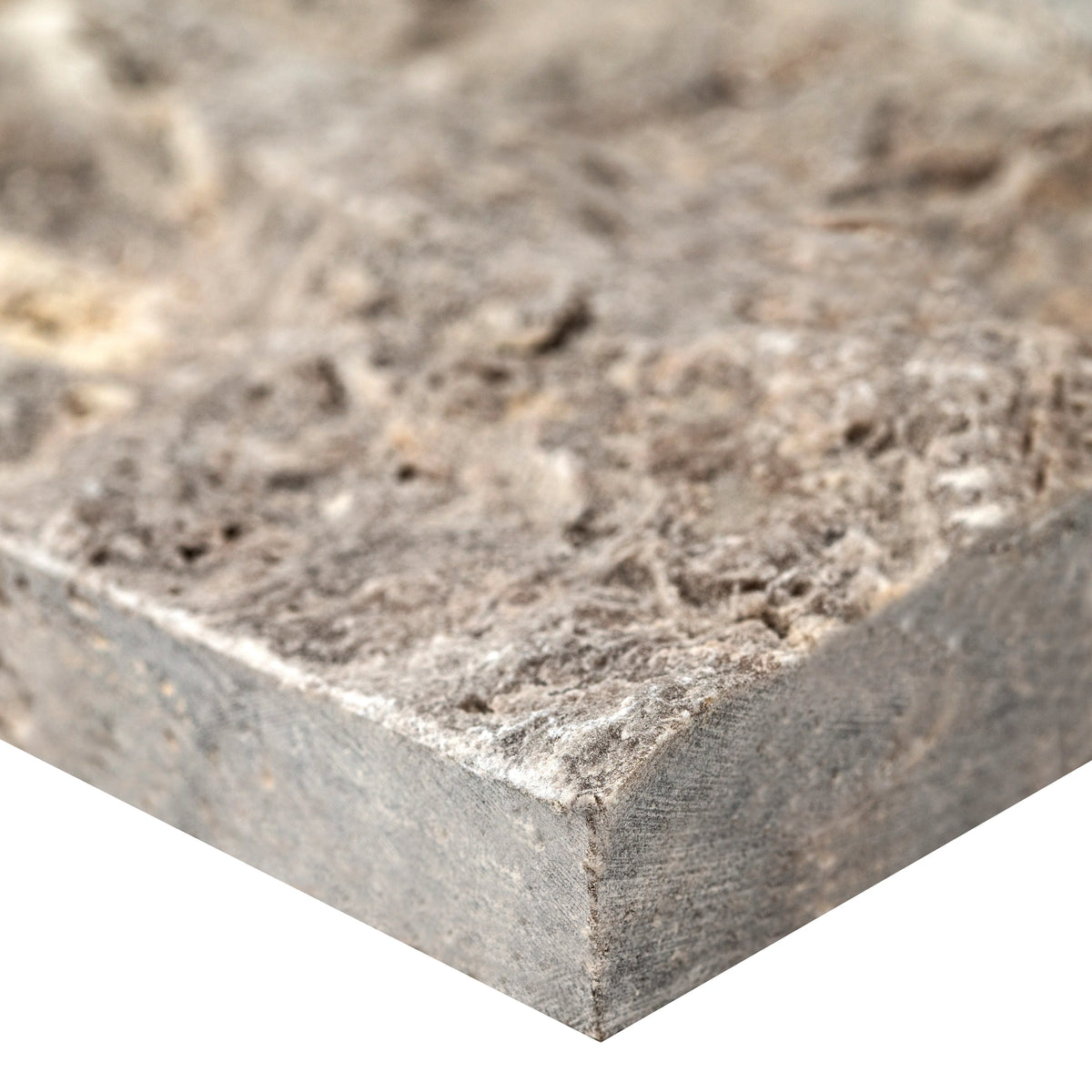 MSI XL Rockmount Silver Travertine Splitface Ledger Panel Travertine Wall Tile 9"x24", photo 2 of 6