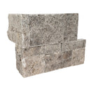 MSI XL Rockmount Silver Travertine Splitface Travertine Ledger Panel Corner 9"x18"