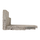 MSI XL Rockmount Silver Travertine Splitface Travertine Ledger Panel Corner 9"x18"