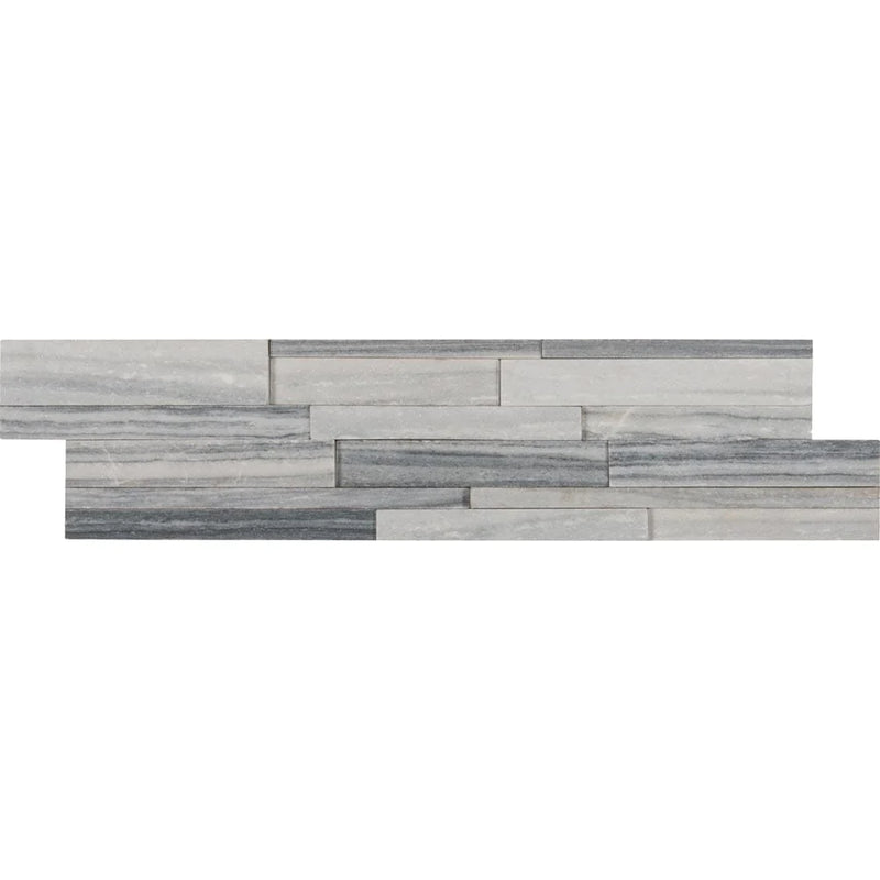 MSI alaska gray 3D ledger panel 6X24 honed marble wall tile LPNLMALAGRY624 3DH 5.