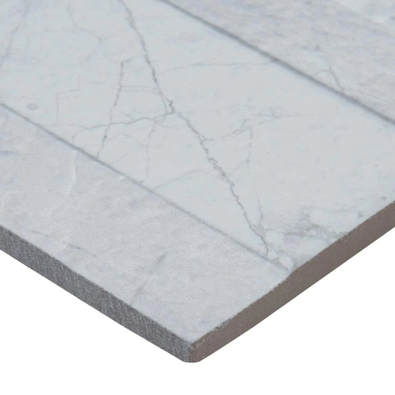 MSI carrara white ledger panel matte porcelain wall tile NCARWHI6X24.