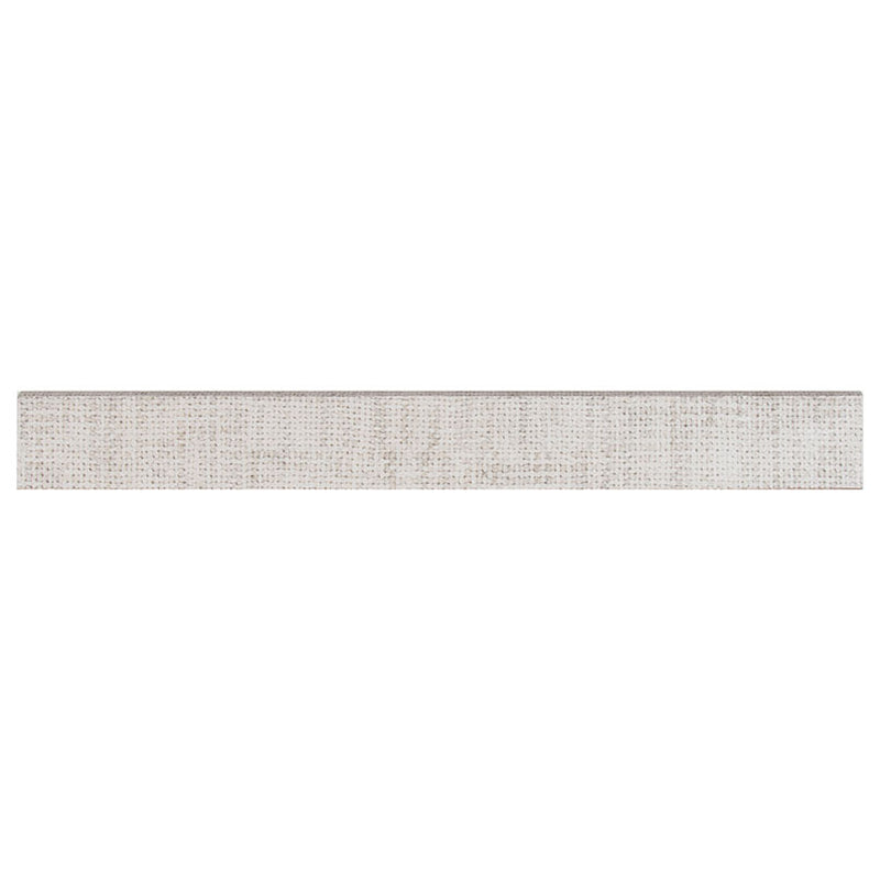 MSI Crosshatch Ivory Matte Porcelain Bullnose 3"x24" - Tektile Collection