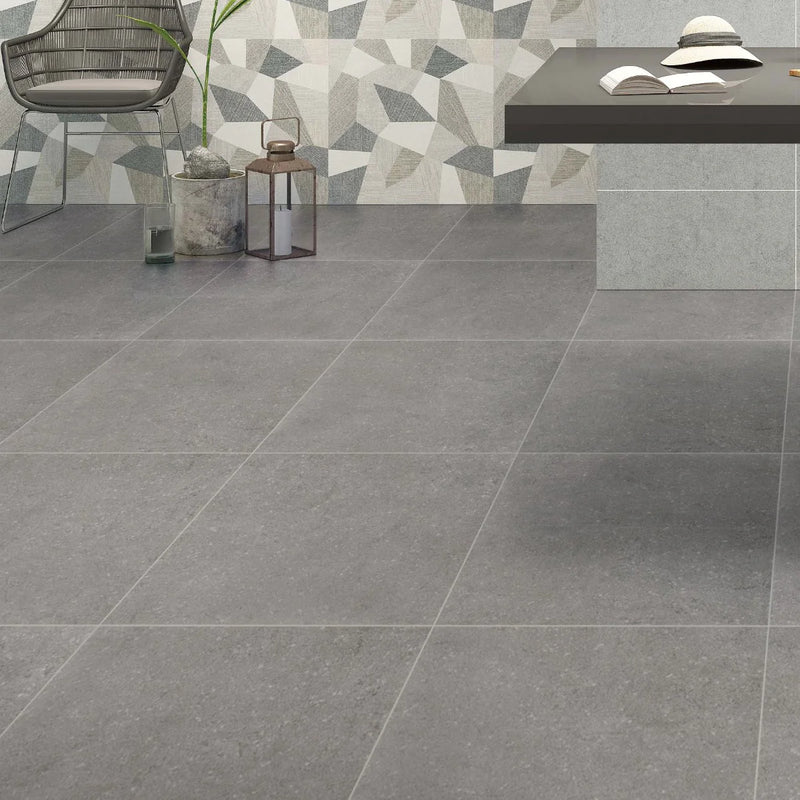 MSI Dimensions Gris Porcelain Wall and Floor Tile